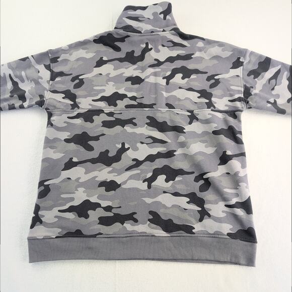Old Navy Camo Quarter Zip Funnel Neck GorpCore Lounge Men's Large Black/Grey - Picture 9 of 10
